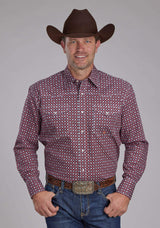 Roper Mens Highway Foulard Long Sleeve Snap Western Shirt - Roper - Flyclothing LLC