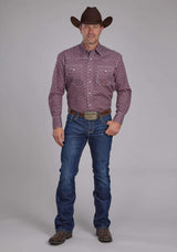 Roper Mens Highway Foulard Long Sleeve Snap Western Shirt - Roper - Flyclothing LLC