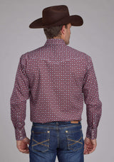 Roper Mens Highway Foulard Long Sleeve Snap Western Shirt - Roper - Flyclothing LLC