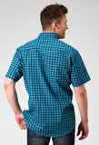 Roper Mens Short Sleeve Snap Scribble Print Western Shirt - Roper