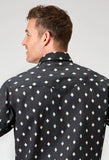 Roper Mens Short Sleeve Snap Ombre Aztec Print Western Shirt - Roper