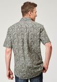 Roper Mens Short Sleeve Snap Estampa Paisley Western Shirt - Roper