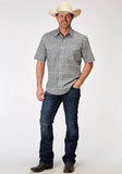 Roper Mens Short Sleeve Snap Western Foulard Western Shirt - Roper