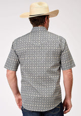 Roper Mens Short Sleeve Snap Western Foulard Western Shirt - Roper - Flyclothing LLC