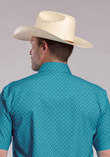 Mens Roper Wallpaper Medallion Short Sleeve Snap Shirt - Roper - Flyclothing LLC