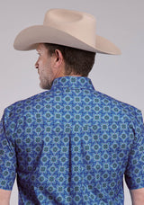 Mens Roper Ornamental Paisley Short Sleeve Button Shirt