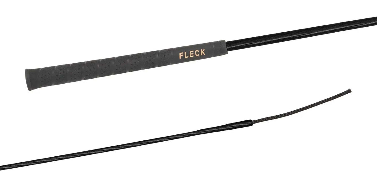 Fleck Woven Nylon Covered Shaft, Fleck-Grip Dressage Whip - Breeches.com - Flyclothing LLC
