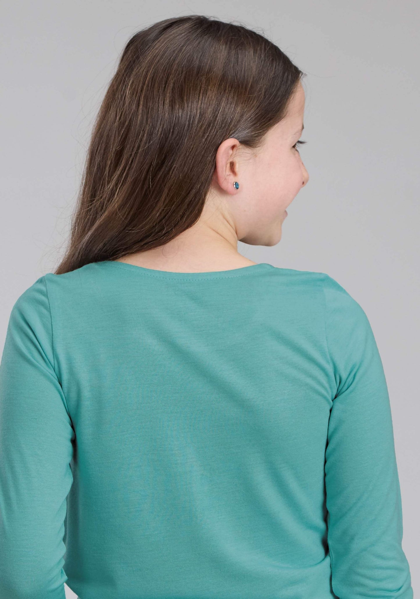 Roper Girls Poly Rayon Scoop Neck Tee Long Sleeve Pullover Western Shirt - Roper - Flyclothing LLC