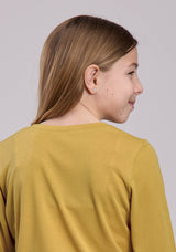 Roper Girls Long Sleeve Pullover Poly Rayon Jersey Tee Western Shirt