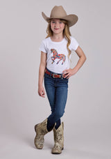 Girls Roper Cotton Slub Jersey Short Sleeve Shirt
