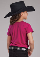 Roper Girls Poly Rayon Jersey Ss Tee Short Sleeve Pullover Western Shirt