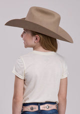Girls Roper Poly Rayon Jersey Crew Neck Short Sleeve Shirt