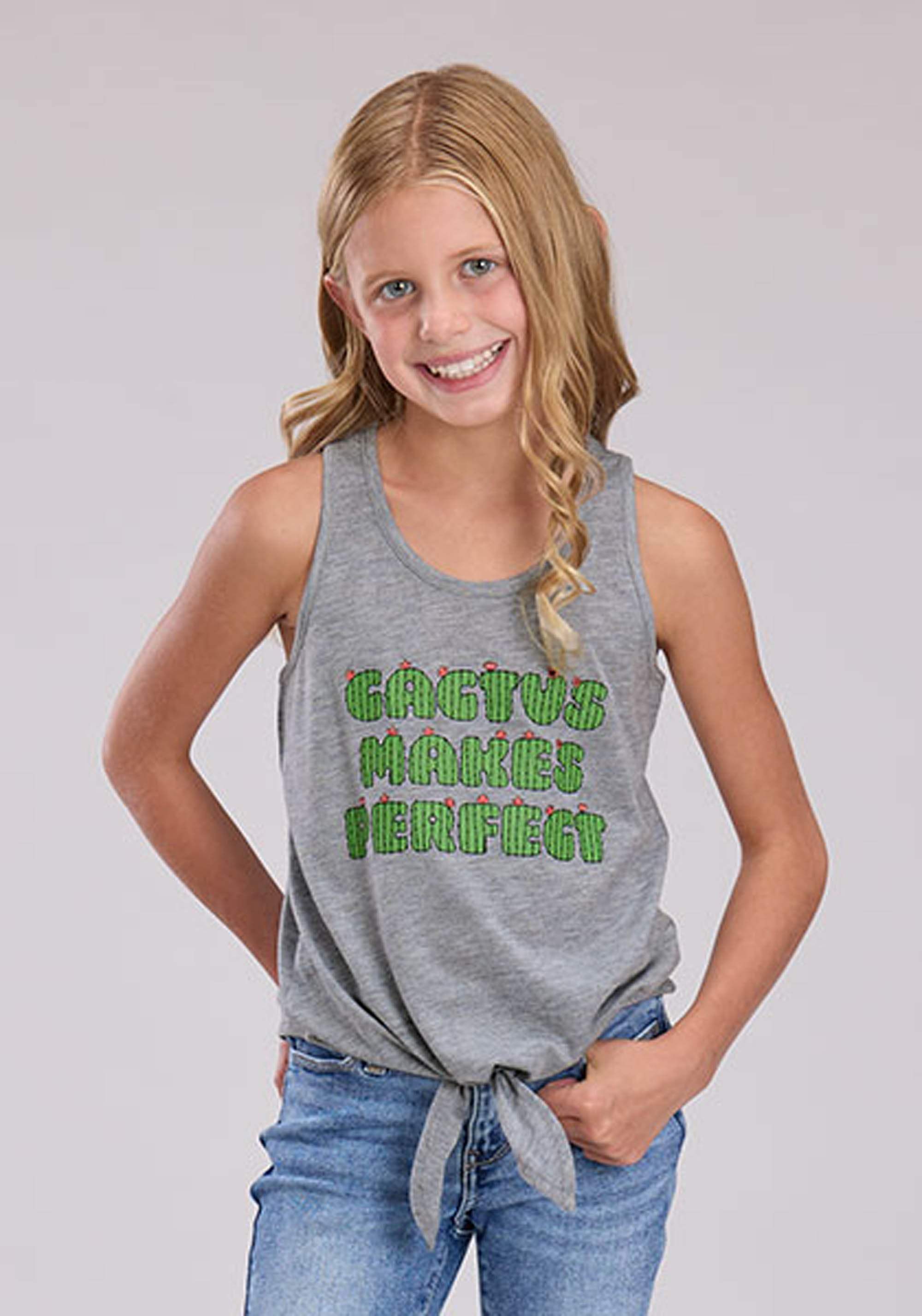 Roper Girls Poly Rayon Jersey Knit Racerback Tank Sleeveless Pullover Western Shi - Roper - Flyclothing LLC