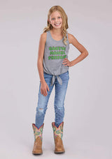 Roper Girls Poly Rayon Jersey Knit Racerback Tank Sleeveless Pullover Western Shi - Roper - Flyclothing LLC
