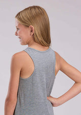 Roper Girls Poly Rayon Jersey Knit Racerback Tank Sleeveless Pullover Western Shi - Roper - Flyclothing LLC