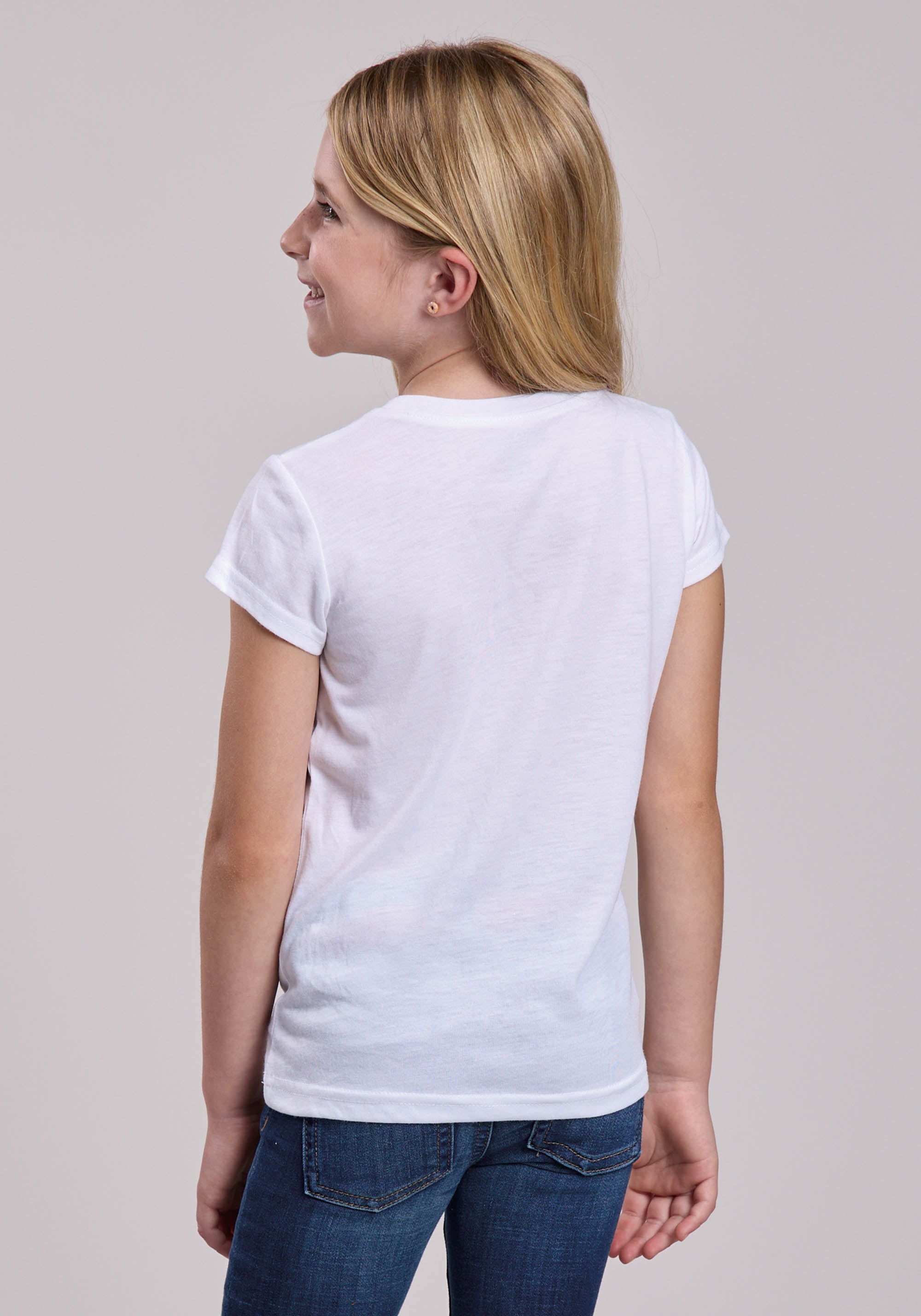 Girls Roper Poly Rayon Jersey Short Sleeve Shirt
