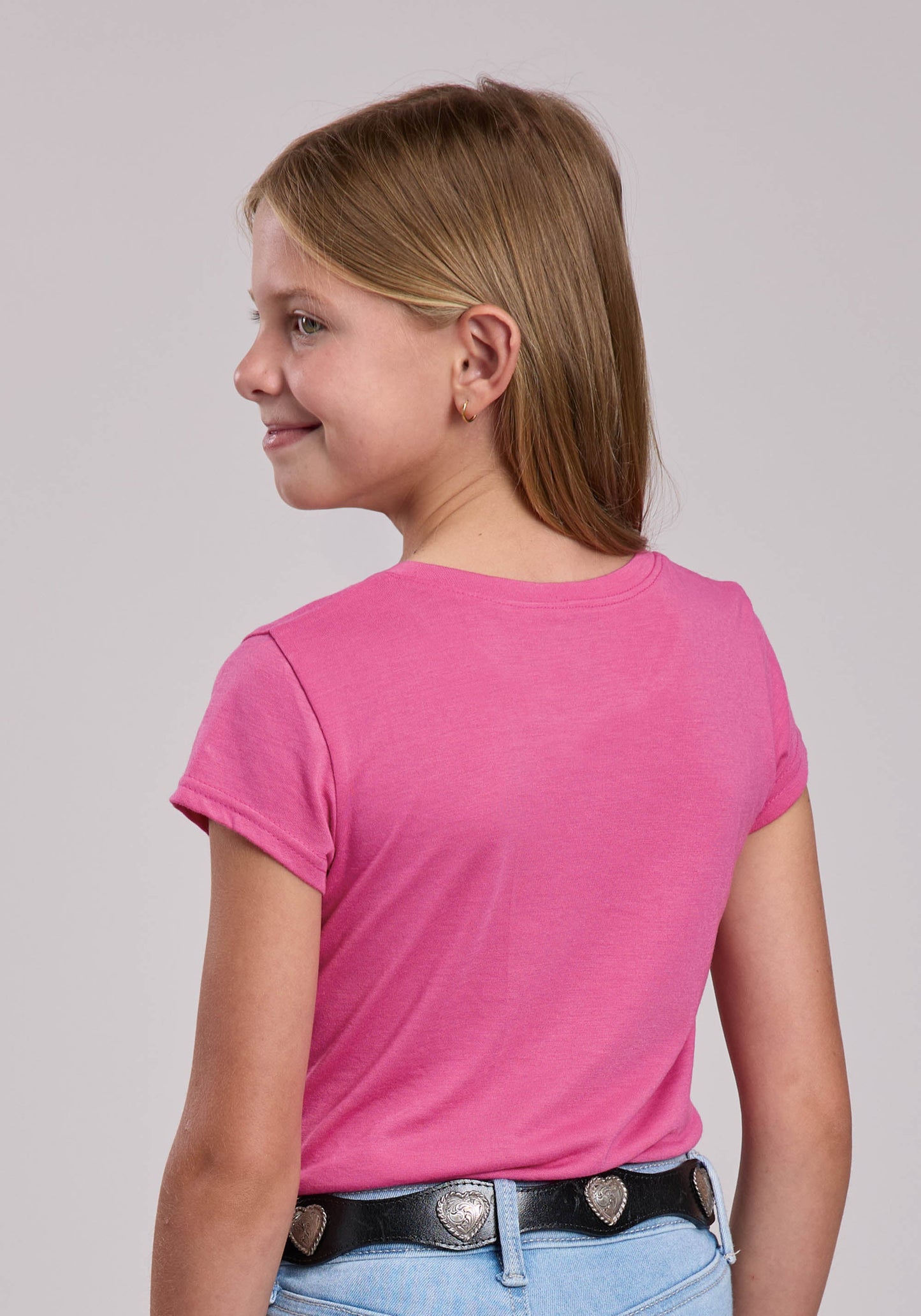 Girls Roper Poly Rayon Jersey Short Sleeve Shirt