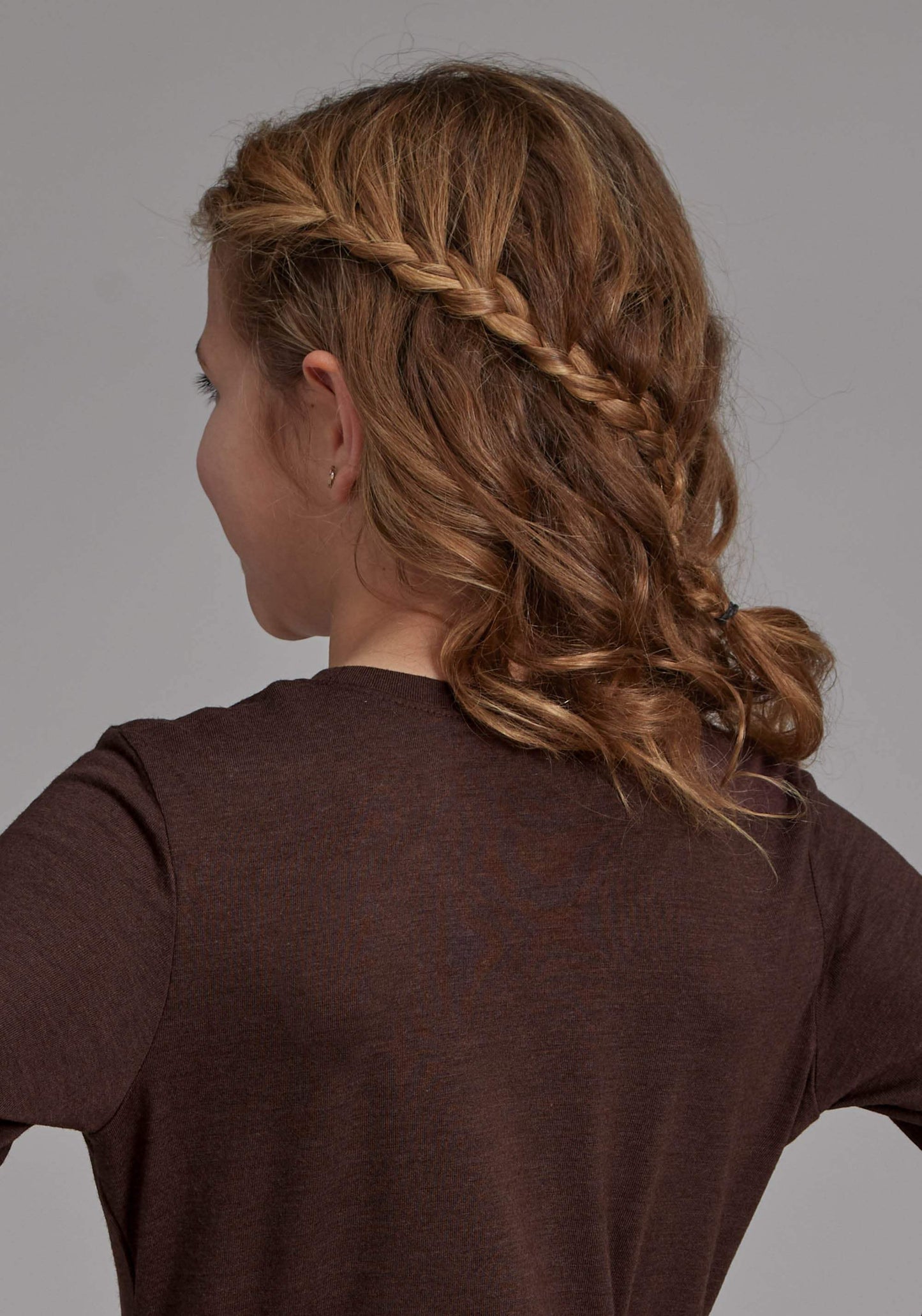 Roper Girls Poly Rayon Long Sleeve Scoop Neck Tee Long Sleeve Pullover Western Sh - Roper - Flyclothing LLC