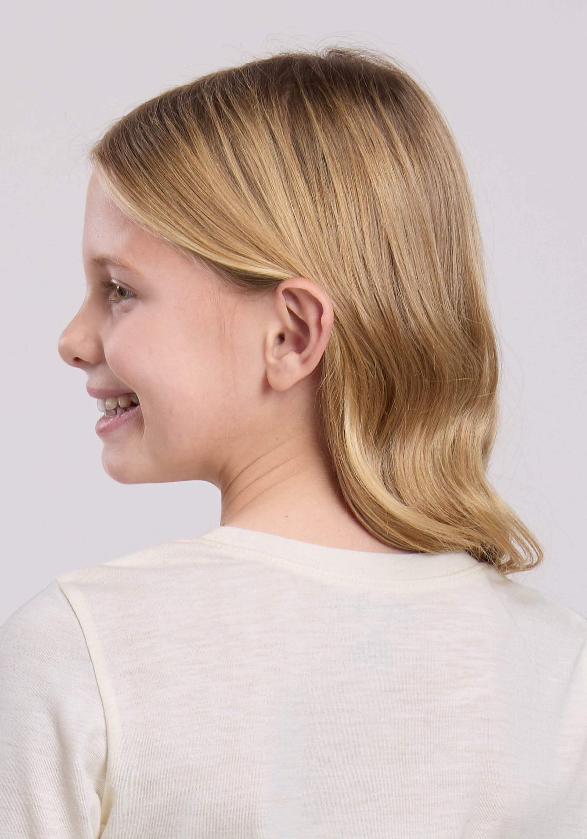 Girls Roper Cream Poly Rayon Jersey Long Sleeve Shirt - Roper - Flyclothing LLC