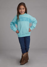 Roper Girls Cotton Fleece Crew Neck Pull-over Long Sleeve Pullover Western Shirt - Roper - Flyclothing LLC