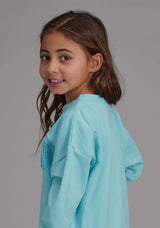 Roper Girls Cotton Fleece Crew Neck Pull-over Long Sleeve Pullover Western Shirt - Roper - Flyclothing LLC