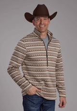 Roper Mens Ombre Aztec Stripe Sweater Zipper Western Shirt - Roper - Flyclothing LLC