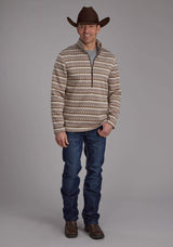 Roper Mens Ombre Aztec Stripe Sweater Zipper Western Shirt - Roper - Flyclothing LLC