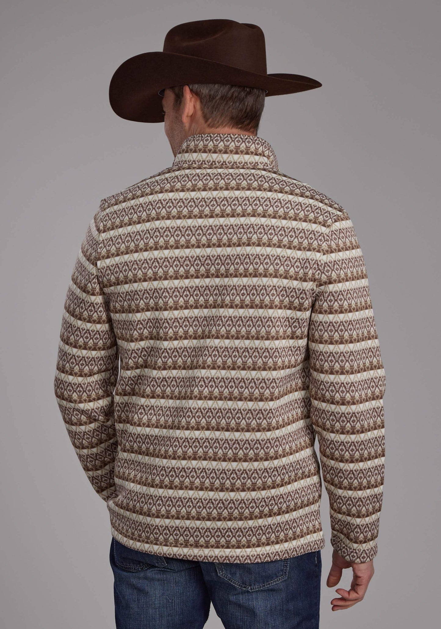 Roper Mens Ombre Aztec Stripe Sweater Zipper Western Shirt - Roper - Flyclothing LLC