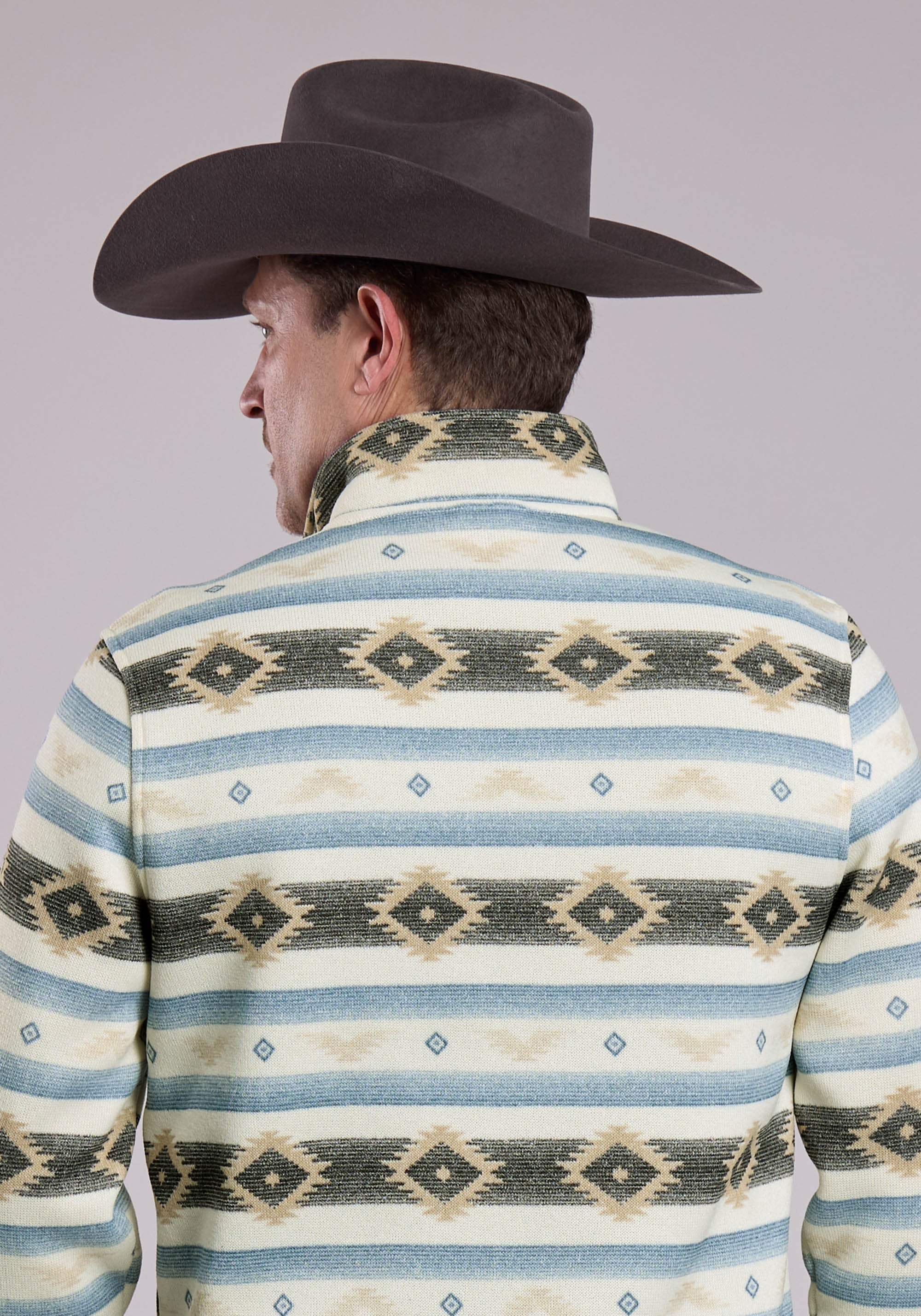 Mens Roper Aztec Knit Pullover Sweater - Roper - Flyclothing LLC