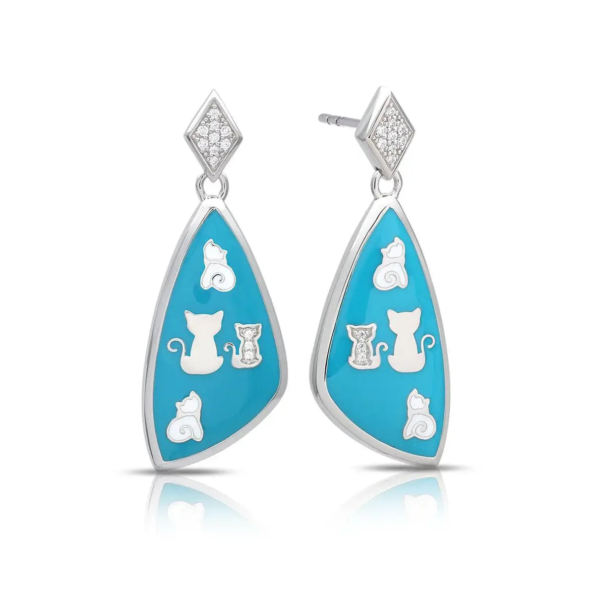 Cats Earrings - Belle Étoile Jewelry - Flyclothing LLC