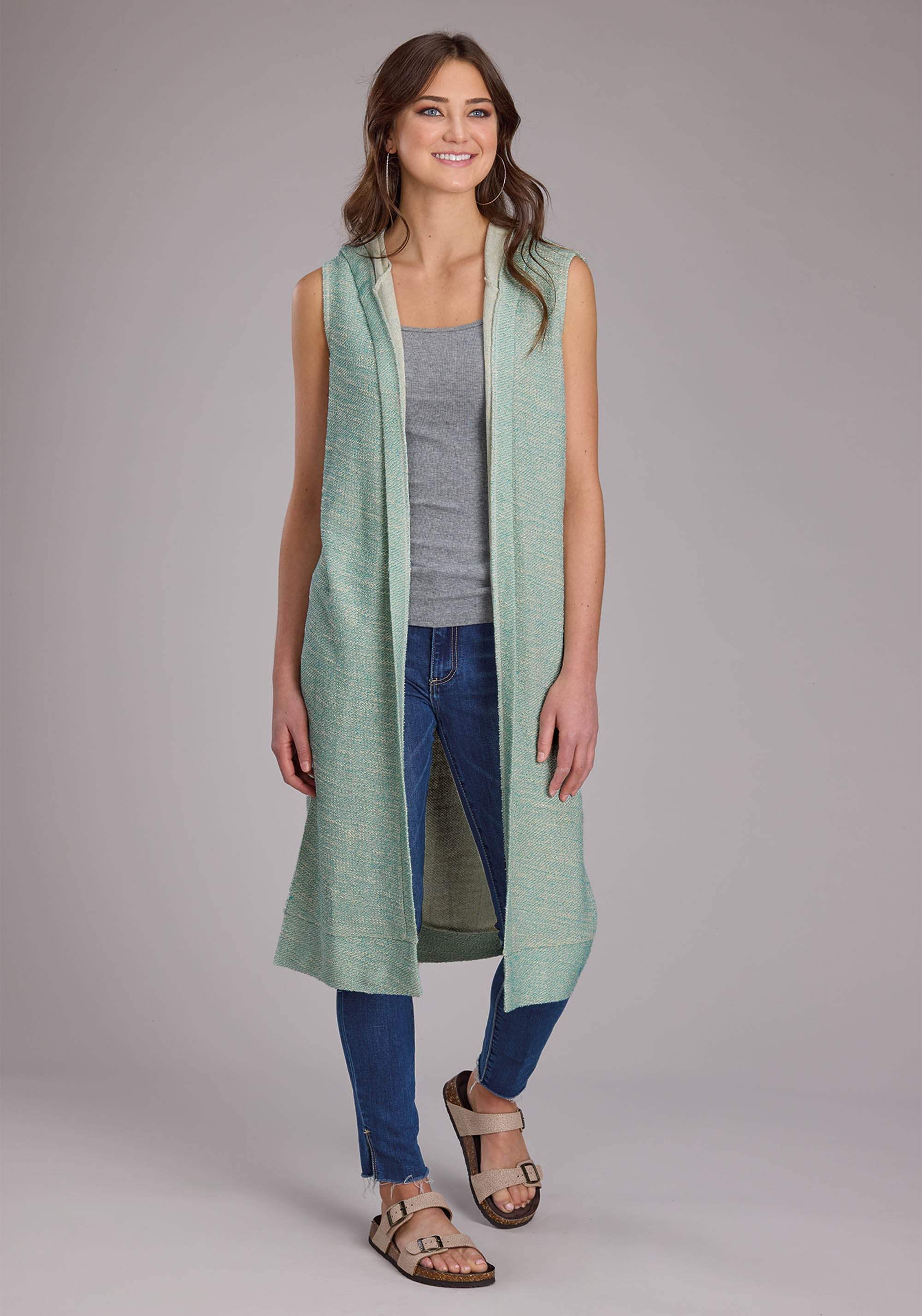 Roper Womens Sleeveless Sweater Cardigan Sweater Pullover Western Shirt - Roper - Flyclothing LLC