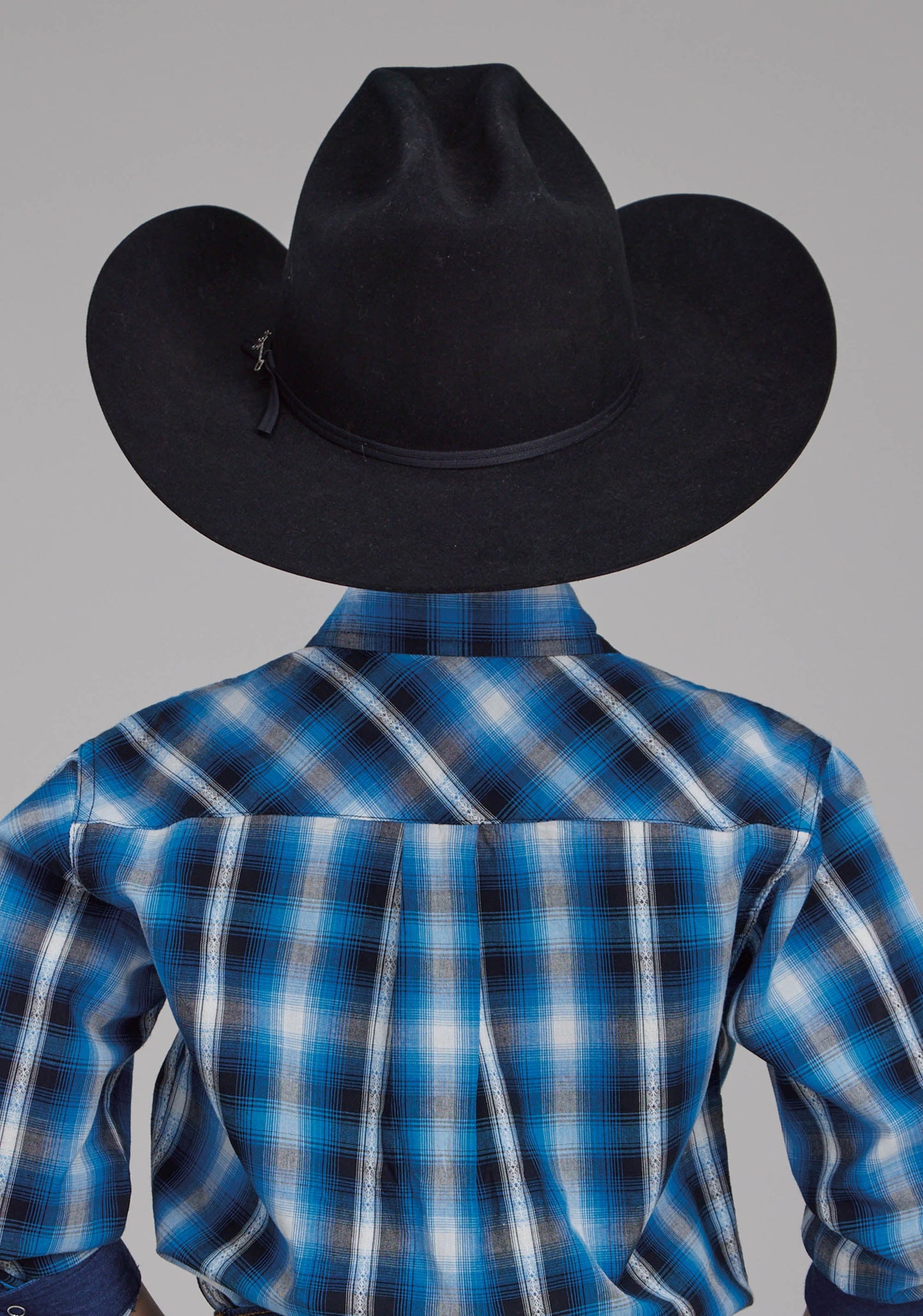 Roper Boys Aztec Dobby Long Sleeve Snap Western Shirt