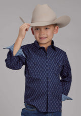 Roper Boys Aztecs Print Long Sleeve Snap Western Shirt - Roper - Flyclothing LLC