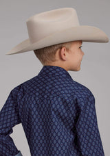 Roper Boys Aztecs Print Long Sleeve Snap Western Shirt - Roper - Flyclothing LLC