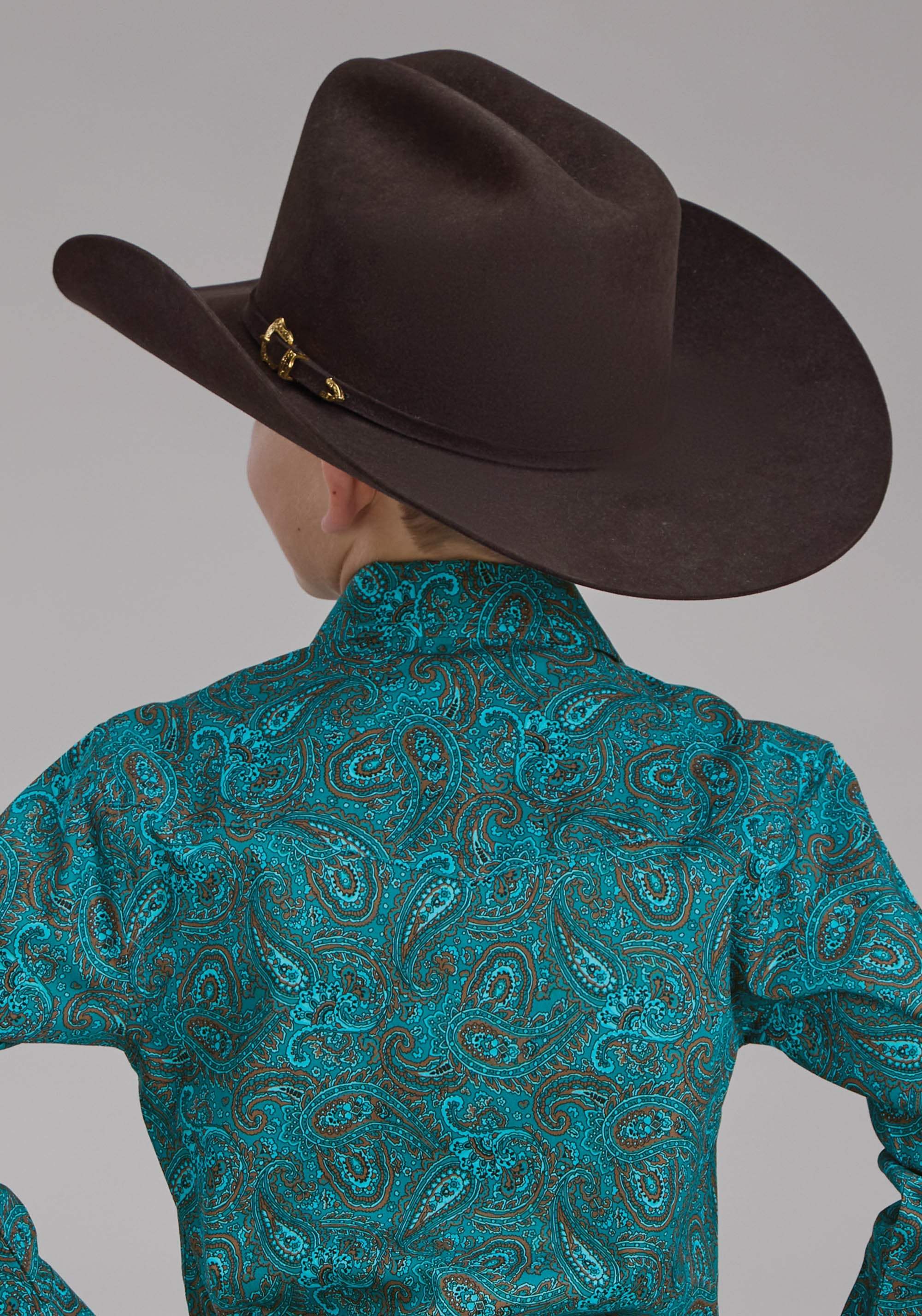 Roper Boys Mallard Paisley Long Sleeve Snap Western Shirt - Roper - Flyclothing LLC
