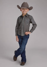 Roper Boys Garnet Foulard Long Sleeve Snap Western Shirt - Roper - Flyclothing LLC