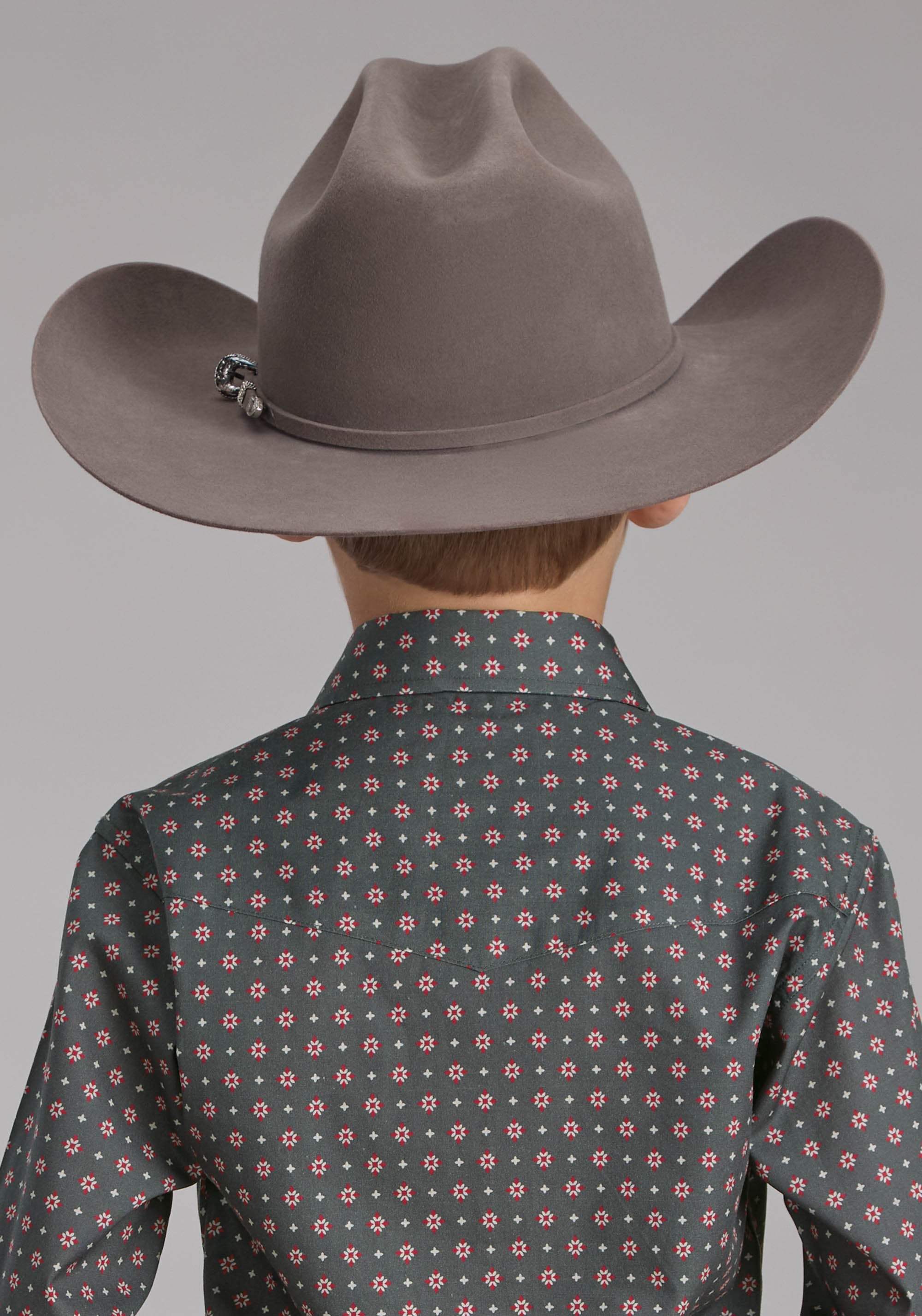 Roper Boys Garnet Foulard Long Sleeve Snap Western Shirt - Roper - Flyclothing LLC