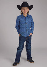 Roper Boys Saphire Ornamental Long Sleeve Snap Western Shirt - Roper - Flyclothing LLC