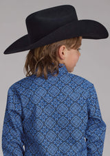 Roper Boys Saphire Ornamental Long Sleeve Snap Western Shirt - Roper - Flyclothing LLC