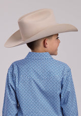 Boys Roper Pinwheel Foulard Long Sleeve Snap Shirt