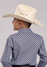 Boys Roper Baseball Foulard Long Sleeve Snap Shirt - Roper - Flyclothing LLC