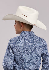 Boys Roper Windy Paisley Long Sleeve Snap Shirt