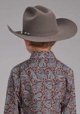 Roper Boys Orchard Paisley Long Sleeve Snap Western Shirt - Roper - Flyclothing LLC