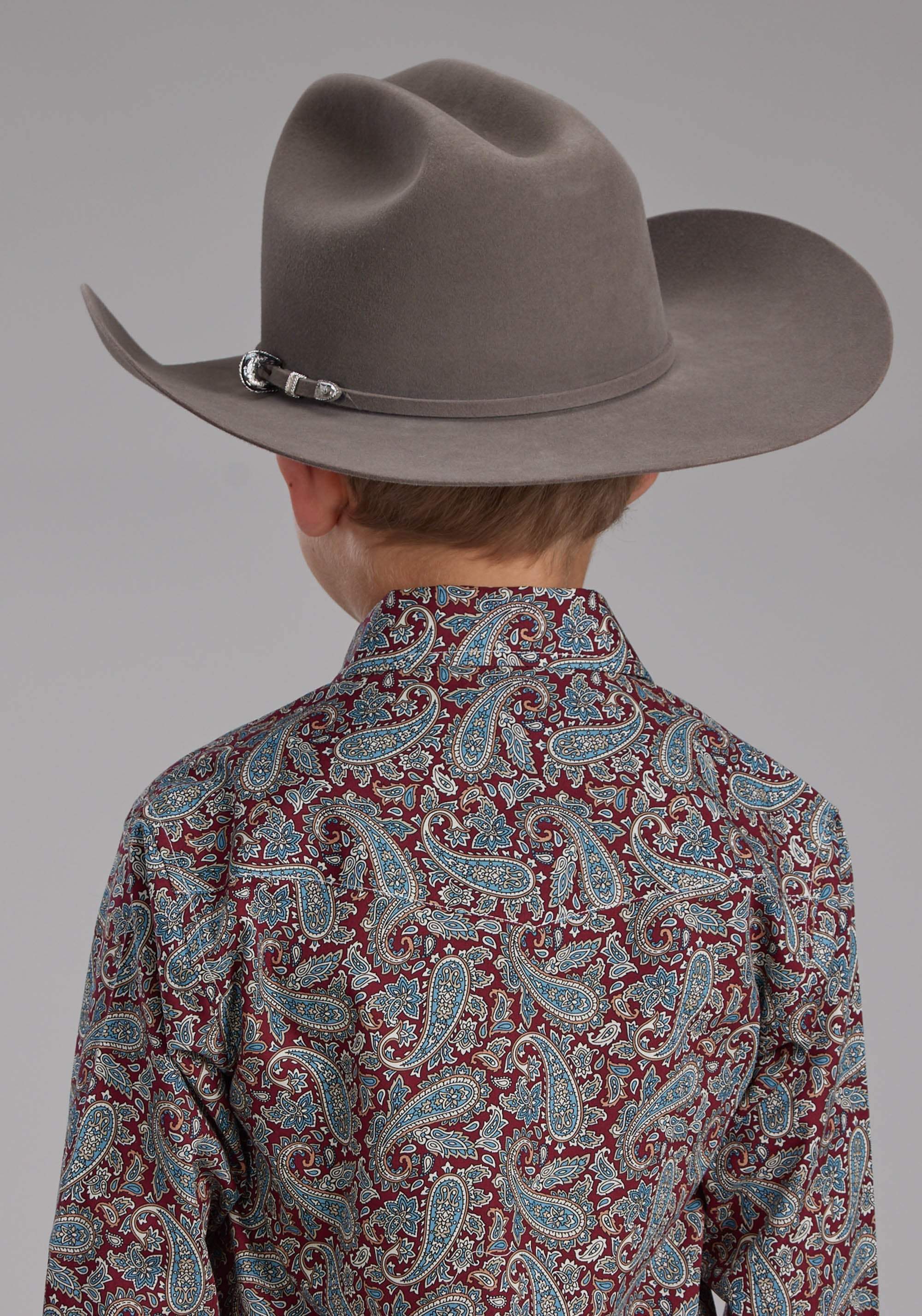 Roper Boys Orchard Paisley Long Sleeve Snap Western Shirt - Roper - Flyclothing LLC