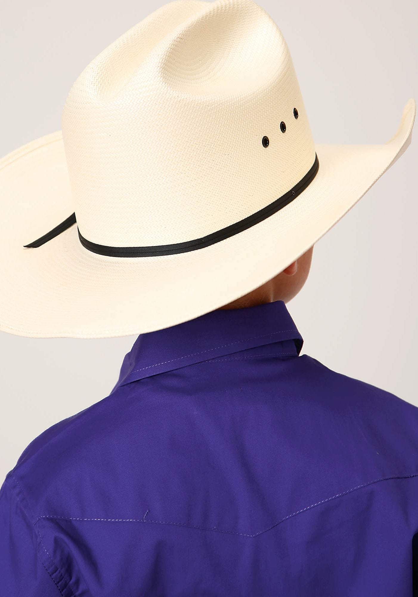 Roper Boys Long Sleeve Snap Solid Poplin Western Model Western Shirt - Roper - Flyclothing LLC