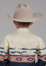 Roper Boys Open Range Border Scenic Long Sleeve Snap Western Shirt - Roper - Flyclothing LLC