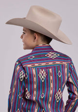 Roper Boys Long Sleeve Snap Vintage Stripe Western Shirt - Roper - Flyclothing LLC