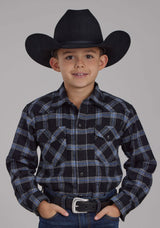 Roper Boys Unlined Flannel Shirt Long Sleeve Snap Western Shirt - Roper - Flyclothing LLC