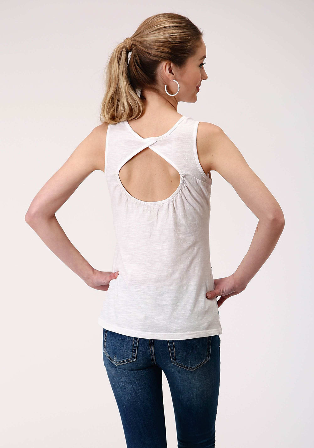 Roper Womens Sleeveless Knit Slub Jersey Tank Top - Roper - Flyclothing LLC