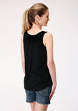 Roper Womens Sleeveless Knit Poly Rayon Jersey Tank Top - Roper